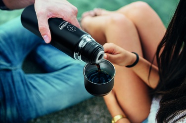 Logo trade promotional giveaways picture of: Double wall bottle and cup set