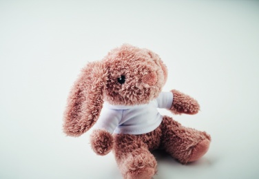 Logo trade business gifts image of: Bunny plush wearing a hoodie