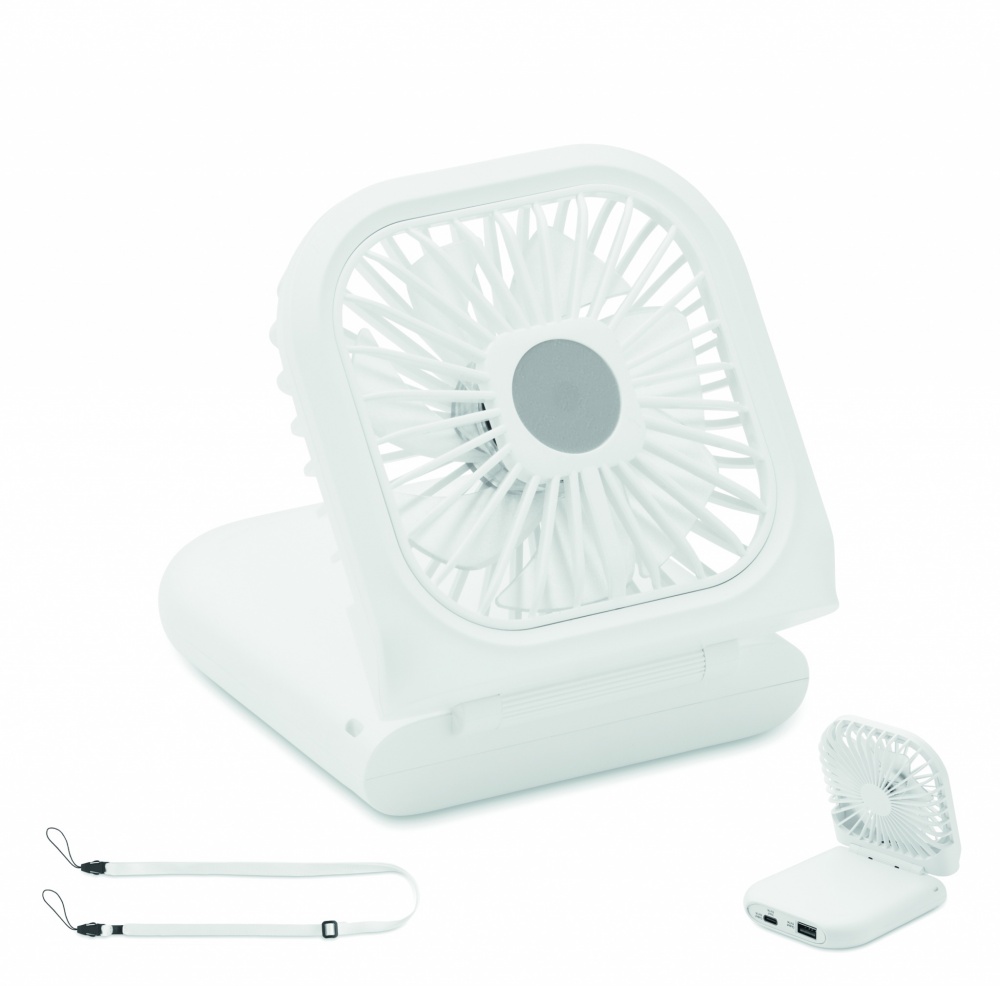 Logo trade promotional gifts picture of: Portable foldable or desk fan