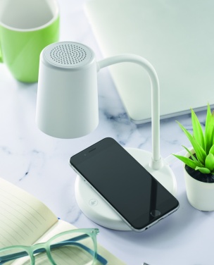 Logo trade promotional merchandise image of: Wireless charger, lamp speaker
