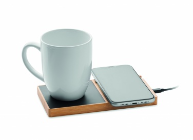 Logo trade business gifts image of: 1Wireless charger mug warmer