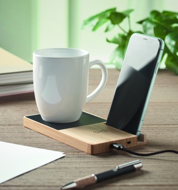 Logo trade corporate gifts image of: 1Wireless charger mug warmer