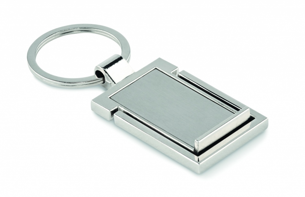 Logo trade promotional merchandise picture of: Metal key ring phone stand Seinajoki