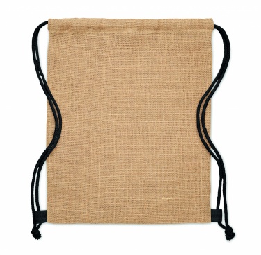 Logo trade promotional items image of: Jute drawstring bag