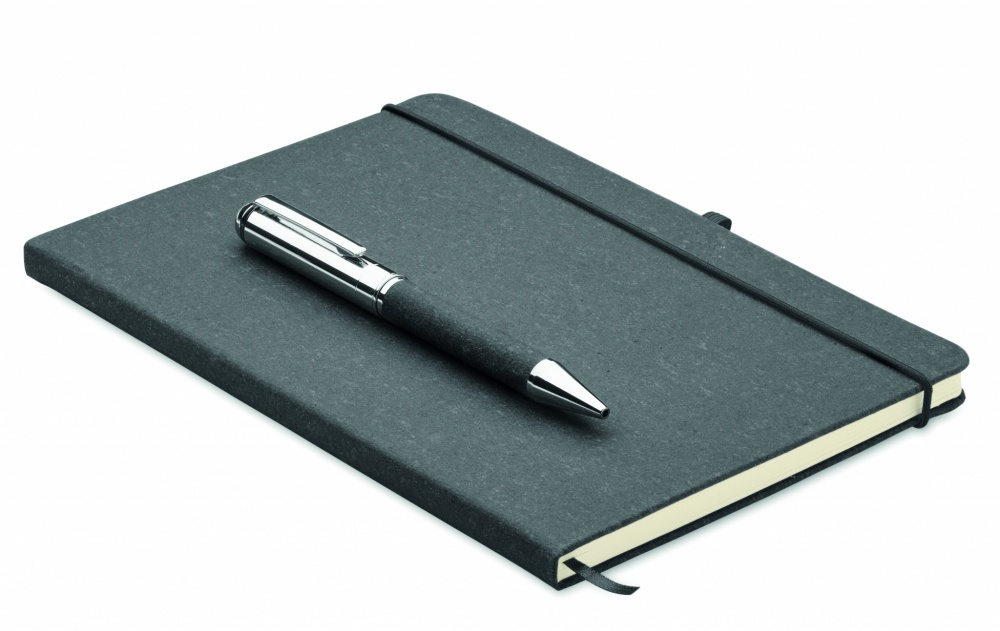 Logotrade promotional items photo of: Recycled leather notebook set