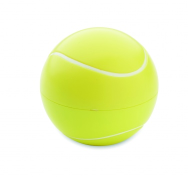 Logo trade business gifts image of: Lip balm in tennis ball shape