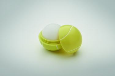 Logo trade promotional gift photo of: Lip balm in tennis ball shape
