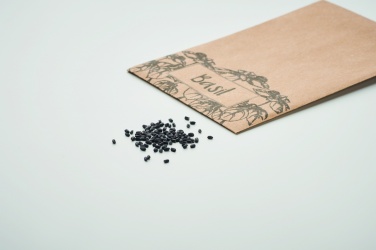 Logo trade promotional gifts picture of: Basil seeds in craft envelope
