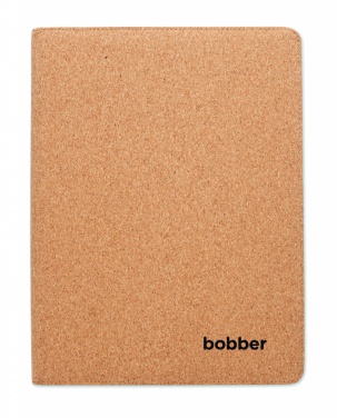 Logo trade promotional merchandise image of: A4 cork conference folder
