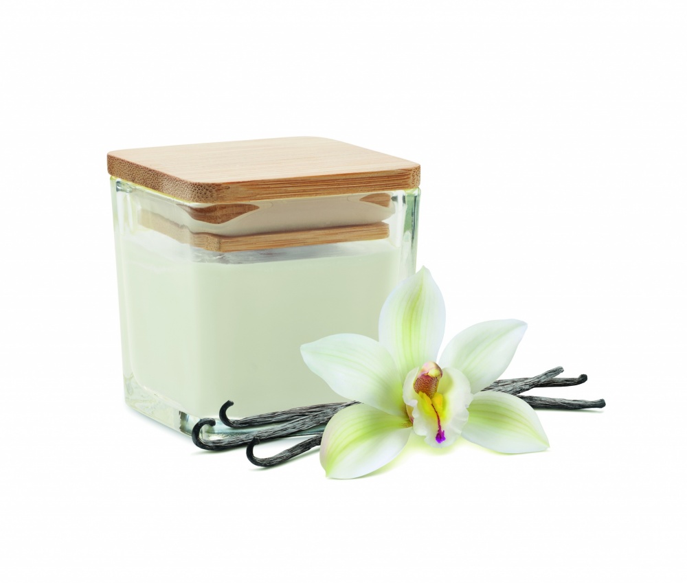 Logotrade promotional giveaways photo of: Squared fragranced candle 50gr