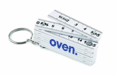Logotrade promotional product image of: Carpenters ruler key ring 50cm Kotka