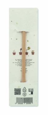 Logotrade promotional item picture of: Natural pencil in seeded pouch