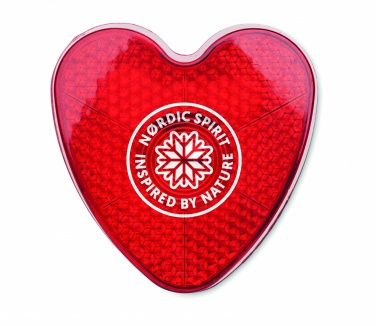 Logotrade promotional merchandise image of: Heart shaped reflector light