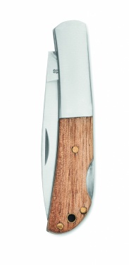Logotrade promotional merchandise picture of: Foldable knife in acacia wood