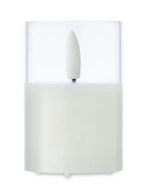 Logo trade corporate gifts image of: LED wax candle in glass holder