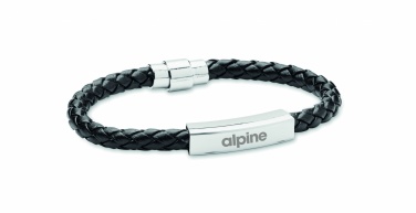 Logo trade advertising product photo of: Braided faux leather bracelet