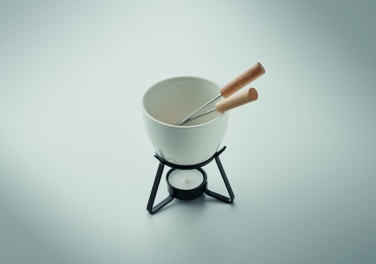 Logo trade corporate gifts picture of: Ceramic fondue set 240 ml