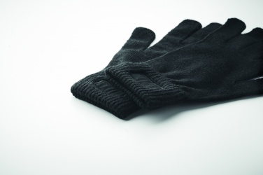 Logotrade advertising products photo of: Knitted gloves in RPET