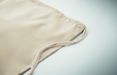Logo trade promotional giveaway photo of: Recycled cotton drawstring bag