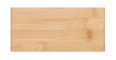 Logo trade promotional merchandise picture of: Wireless charger in bamboo 5W