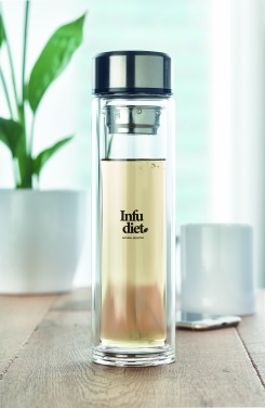 Logotrade advertising products photo of: Bottle with touch thermometer