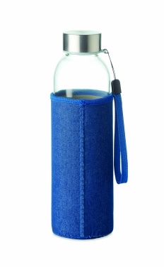 Logo trade corporate gift photo of: Glass bottle in pouch 500 ml
