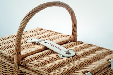 Logotrade promotional items photo of: Wicker picnic basket 4 people