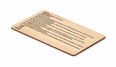 Logotrade promotional gift image of: RFID card in bamboo material