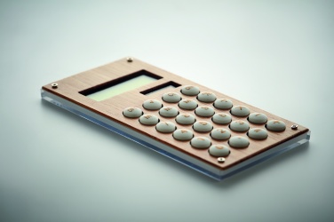 Logotrade corporate gift picture of: 8 digit bamboo calculator