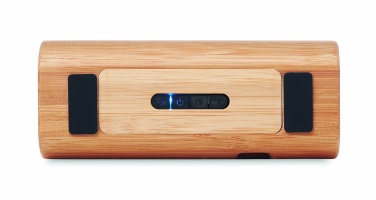 Logo trade promotional products picture of: Wireless bamboo speaker 2x5W