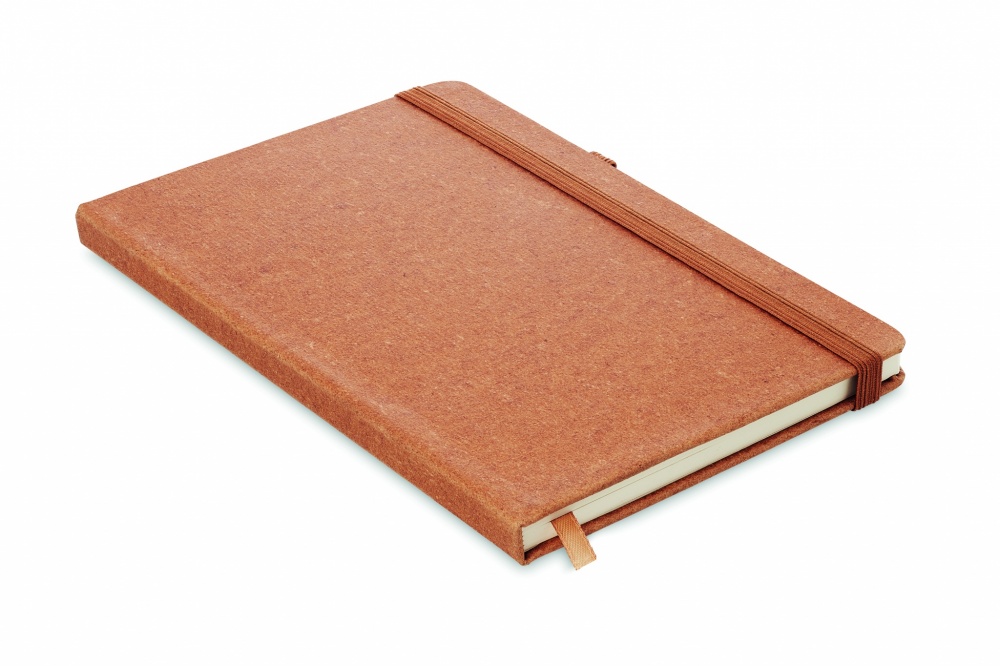 Logotrade promotional merchandise photo of: Recycled Leather A5 notebook