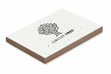 Logo trade promotional product photo of: Grass/seed paper memo pad