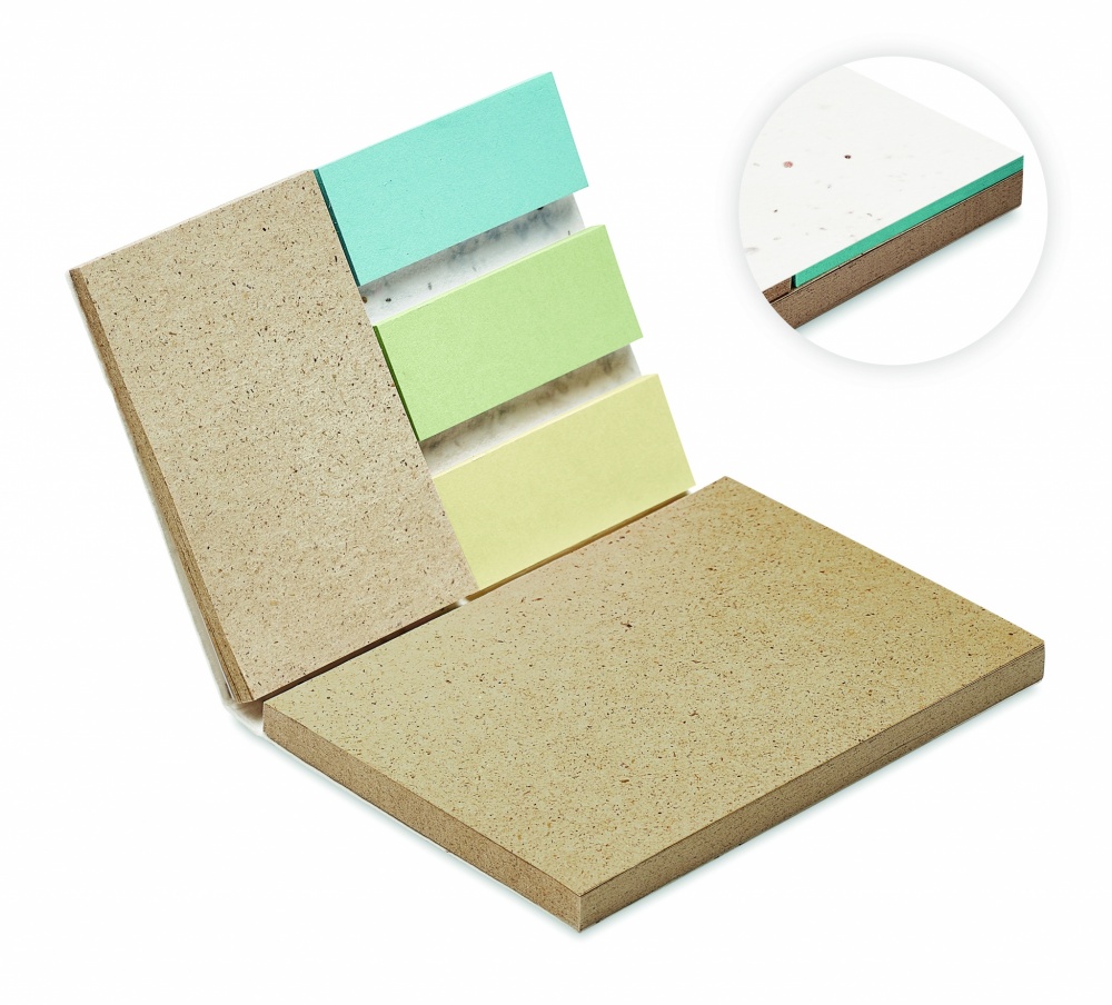 Logotrade corporate gift picture of: Grass/seed paper memo pad