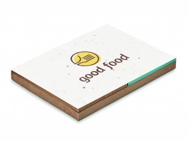 Logotrade promotional giveaway picture of: Grass/seed paper memo pad