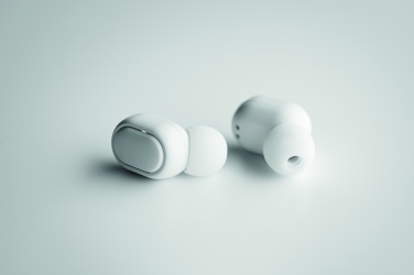 Logo trade corporate gift photo of: Recycled ABS TWS earbuds