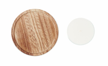 Logotrade promotional items photo of: Candle on round wooden base