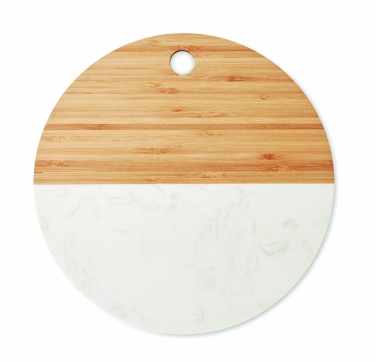 Logo trade advertising product photo of: Marble/ bamboo serving board