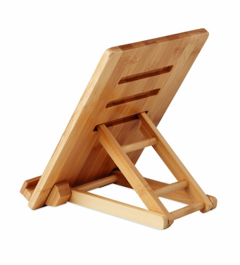 Logo trade advertising products picture of: Bamboo tablet stand TUANUI