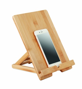 Logo trade promotional items image of: Bamboo tablet stand TUANUI