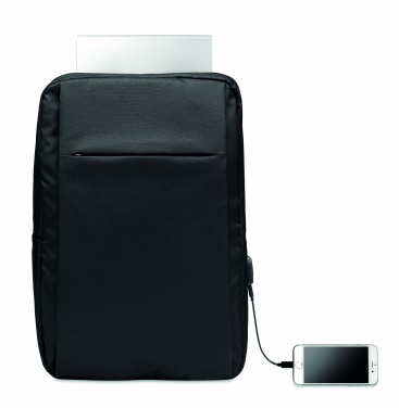 Logo trade corporate gifts picture of: Laptop backpack in 300D RPET