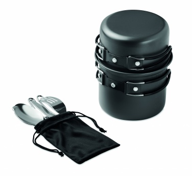 Logotrade promotional giveaway image of: 2 camping pots with cutlery