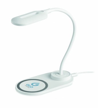 Logo trade advertising products picture of: Desktop light and charger 10W