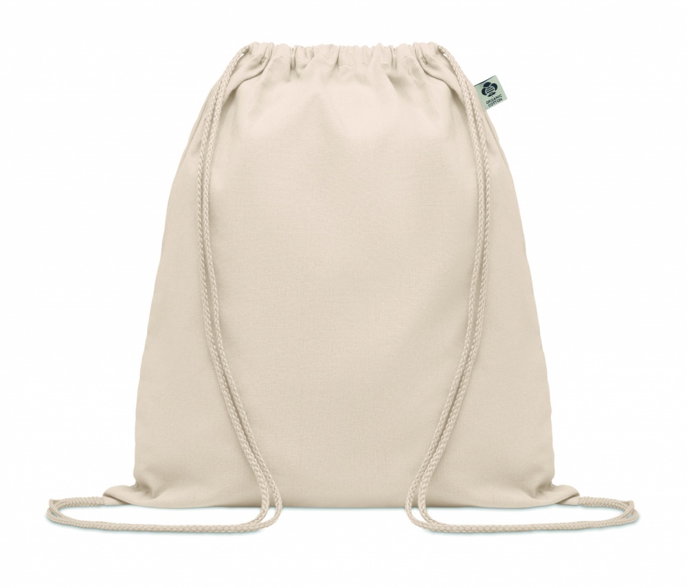 Logo trade promotional products picture of: Organic cotton drawstring bag