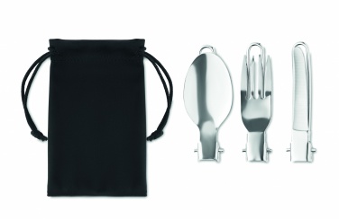 Logotrade promotional giveaway image of: 3-piece camping cutlery set