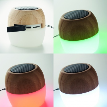 Logo trade corporate gift photo of: 5.0 wireless bamboo speaker