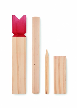 Logo trade business gifts image of: Pinewood outdoor throwing game