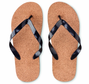 Logo trade promotional products image of: Cork beach slippers L