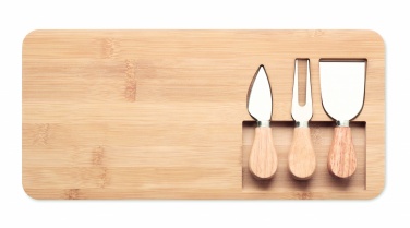 Logotrade corporate gifts photo of: Bamboo Cheese board set Leipzig