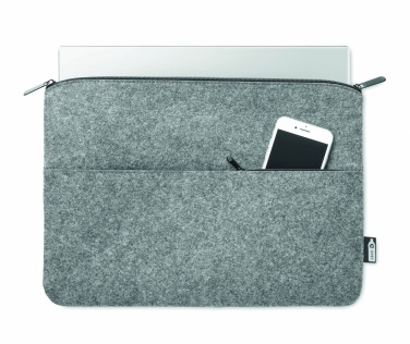 Logotrade corporate gift image of: RPET felt zipped laptop bag