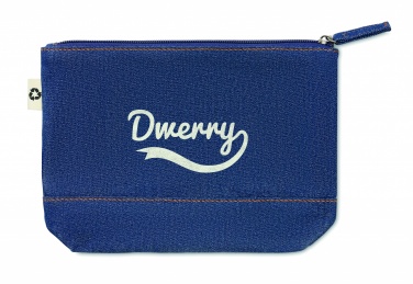 Logo trade promotional product photo of: Recycled denim cosmetic pouch